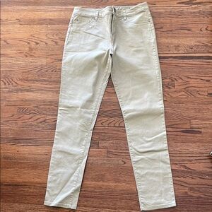 Style & Co Tan Straight Leg Jeans with Subtle Texture